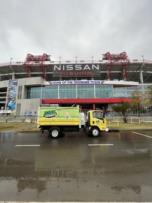 Titan Tough - This was one of our trucks in Nashville after a job! Showing support to the Titans