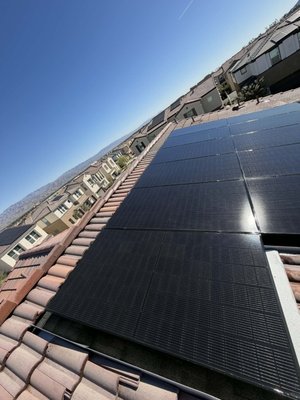 Solar Panel Cleaning Service - This project shows a professional solar panel cleaning service completed on a residential home in the Coachella Valley. The panels were covered with dust and debris, reducing their efficiency. After a full cleaning, including the edges, the system was restored to optimal performance, improving energy production and extending panel lifespan.
At Voltitech Solar, we specialize in safe, detailed, and reliable solar panel cleaning to help homeowners get the most out of their investment. Solar Panel Cleaning Service - This project shows a professional solar panel cleaning service completed on a residential home in the Coachella Valley. The panels were covered with dust and debris, reducing their efficiency. After a full cleaning, including the edges, the system was restored to optimal performance, improving energy production and extending panel lifespan.
At Voltitech Solar, we specialize in safe, detailed, and reliable solar panel cleaning to help homeowners get the most out of their investment.