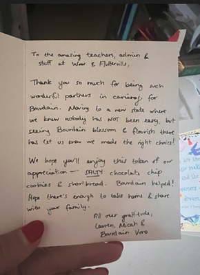 We have amazing teachers! - A note from our parents We have amazing teachers! - A note from our parents