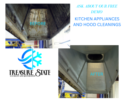 KITCHEN CLEANING - Dry ice blasting, or dry ice cleaning, is an environmentally sustainable cleaning and surface preparation technique. It is similar to sand, bead, and soda blasting in that it prepares and cleans surfaces using a media accelerated in a pressurized air stream. It differs in that dry ice cleaning uses recycled solid carbon dioxide (CO2) pellets or MicroParticles, which are blasted at supersonic speeds and sublimate on impact, lifting dirt and contaminants off the underlying substrate.
The process is non-abrasive, non-conductive, non-flammable, and non-toxic. It is also chemical free, water free and does not create secondary waste streams. The dry ice sublimates, or phase transitions from solid CO2 to gaseous CO2, when it impacts the surface being cleaned. KITCHEN CLEANING - Dry ice blasting, or dry ice cleaning, is an environmentally sustainable cleaning and surface preparation technique. It is similar to sand, bead, and soda blasting in that it prepares and cleans surfaces using a media accelerated in a pressurized air stream. It differs in that dry ice cleaning uses recycled solid carbon dioxide (CO2) pellets or MicroParticles, which are blasted at supersonic speeds and sublimate on impact, lifting dirt and contaminants off the underlying substrate.
The process is non-abrasive, non-conductive, non-flammable, and non-toxic. It is also chemical free, water free and does not create secondary waste streams. The dry ice sublimates, or phase transitions from solid CO2 to gaseous CO2, when it impacts the surface being cleaned.
