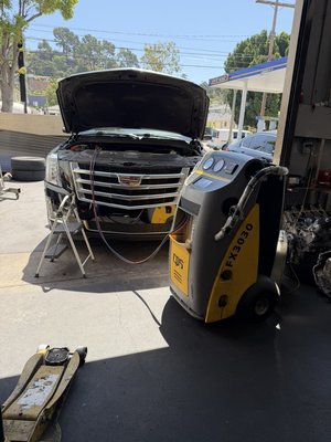 Brake pad exchange and vehicle inspection -  For this vehicle, we do the full brake job front and rear brakes and rotors  Brake pad exchange and vehicle inspection -  For this vehicle, we do the full brake job front and rear brakes and rotors 