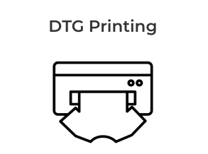 DTG Printing - Direct to garment printing (or DTG for short) is the process where the garment is loaded into the printer. The printer will then print the design directly onto the garment. DTG is commonly used for print on demand services and is considered to be the most comfortable method of printing as well as having high quality results. DTG Printing - Direct to garment printing (or DTG for short) is the process where the garment is loaded into the printer. The printer will then print the design directly onto the garment. DTG is commonly used for print on demand services and is considered to be the most comfortable method of printing as well as having high quality results.