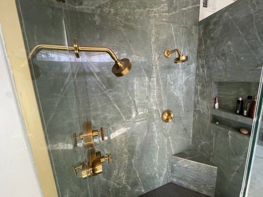 Walk-in shower - New walk-in shower for bathroom remodeling