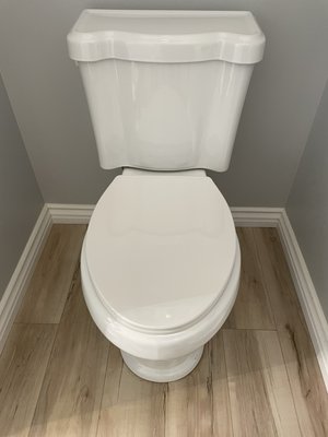 Toilet upgrade - Replaced old wooden toilet seat with new innovative 2 for 1 potty training and standard toilet seat. Mommy is very happy! Toilet upgrade - Replaced old wooden toilet seat with new innovative 2 for 1 potty training and standard toilet seat. Mommy is very happy!