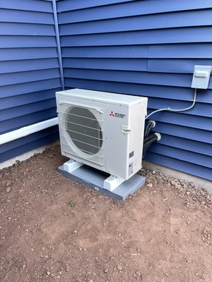 3-ZONE 30,000BTU DUCTLESS MITSUBISHI - This job was a 3-zone Mitsubishi ductless installation for an addition. Going ductless is a great option in a lot of cases so that you won't overwork your existing heating and air conditioning system. A lot of times people think they can just tap extra duct lines off existing system and have everything work correctly but this is not true. 3-ZONE 30,000BTU DUCTLESS MITSUBISHI - This job was a 3-zone Mitsubishi ductless installation for an addition. Going ductless is a great option in a lot of cases so that you won't overwork your existing heating and air conditioning system. A lot of times people think they can just tap extra duct lines off existing system and have everything work correctly but this is not true.