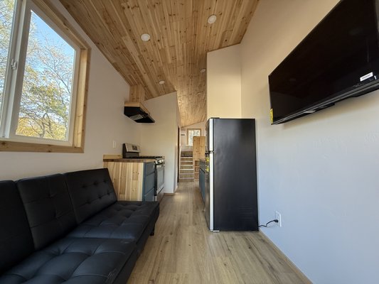 Off grid tiny home wiring project - This was such a fun project to take on! I always enjoy seeing a project through from start to finish, especially when I get to help design the entire electrical system. For this off-grid tiny home build, we installed solar panels on the roof, paired them with an inverter, and added a battery system to ensure it stays powered no matter where it’s parked. It’s incredibly rewarding to create a setup that’s both functional and sustainable. Off grid tiny home wiring project - This was such a fun project to take on! I always enjoy seeing a project through from start to finish, especially when I get to help design the entire electrical system. For this off-grid tiny home build, we installed solar panels on the roof, paired them with an inverter, and added a battery system to ensure it stays powered no matter where it’s parked. It’s incredibly rewarding to create a setup that’s both functional and sustainable.