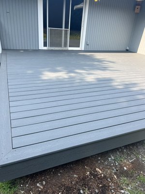 Deck replacing natural wood for Trex composed wood - Deck replacing natural wood for Trex composed wood 

Removed old wood 
Dump trash 
Install Trex composed wood