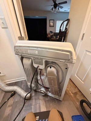 Dryer repair and maintenance with full inspection cleaning and vent connection replacement - This project involved a complete dryer service for a residential client who was experiencing long drying times and poor airflow. Our technician performed a detailed inspection and discovered lint buildup inside the vent system along with minor electrical issues in the rear heating assembly.
We began by safely disconnecting the dryer and removing the back panel to access internal components. The heating element thermostat and wiring harness were checked for continuity to ensure safe and efficient operation. The motor and drum rotation were also tested to confirm smooth mechanical performance.
During the inspection we found that the vent duct was partially clogged which restricted airflow and caused the dryer to overheat slightly. We replaced the damaged flexible hose with a durable aluminum vent pipe secured all connections and confirmed that the exhaust path was fully open and properly sealed.
The interior lint trap blower housing and moisture sensors were carefully cleaned to restore full efficiency. After reassembly we ran a complete test cycle to verify correct heating airflow and timing. The dryer was restored to full working condition drying clothes quickly and evenly.
At BossFixAppliances we focus on reliability safety and customer satisfaction. Every dryer service includes:
- Complete system inspection
- Thorough lint and debris cleaning
- Electrical and heating element testing
- Vent maintenance and secure reconnection
- Final performance verification
Routine dryer maintenance is essential to improve efficiency prevent overheating and reduce the risk of fire from lint buildup. Our technicians make sure your appliance runs safely and efficiently after every visit.
If your dryer takes too long to dry clothes or you notice excess heat or unusual noises contact BossFixAppliances today. We will make sure your dryer performs like new again. Dryer repair and maintenance with full inspection cleaning and vent connection replacement - This project involved a complete dryer service for a residential client who was experiencing long drying times and poor airflow. Our technician performed a detailed inspection and discovered lint buildup inside the vent system along with minor electrical issues in the rear heating assembly.
We began by safely disconnecting the dryer and removing the back panel to access internal components. The heating element thermostat and wiring harness were checked for continuity to ensure safe and efficient operation. The motor and drum rotation were also tested to confirm smooth mechanical performance.
During the inspection we found that the vent duct was partially clogged which restricted airflow and caused the dryer to overheat slightly. We replaced the damaged flexible hose with a durable aluminum vent pipe secured all connections and confirmed that the exhaust path was fully open and properly sealed.
The interior lint trap blower housing and moisture sensors were carefully cleaned to restore full efficiency. After reassembly we ran a complete test cycle to verify correct heating airflow and timing. The dryer was restored to full working condition drying clothes quickly and evenly.
At BossFixAppliances we focus on reliability safety and customer satisfaction. Every dryer service includes:
- Complete system inspection
- Thorough lint and debris cleaning
- Electrical and heating element testing
- Vent maintenance and secure reconnection
- Final performance verification
Routine dryer maintenance is essential to improve efficiency prevent overheating and reduce the risk of fire from lint buildup. Our technicians make sure your appliance runs safely and efficiently after every visit.
If your dryer takes too long to dry clothes or you notice excess heat or unusual noises contact BossFixAppliances today. We will make sure your dryer performs like new again.