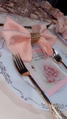 Butterfly theme babyshower - Blush baby shower event.