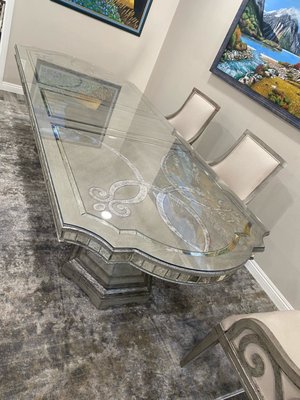 Table Tops - The table top was measured and cut by professionals. Glass table tops add a layer of protection to your dinning table while giving you an elegant look to the whole dinning room. Table Tops - The table top was measured and cut by professionals. Glass table tops add a layer of protection to your dinning table while giving you an elegant look to the whole dinning room.