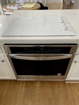 Cooktop and oven installation. - Installation project. Cooktop and oven installation. - Installation project.