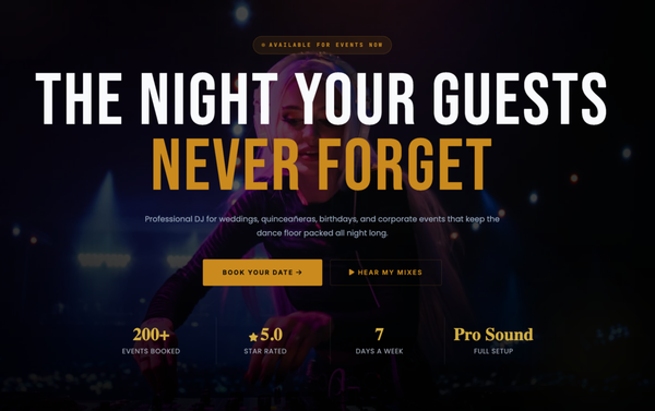 DJ Event Planer Template - A requested template from a Dj community around the area that does local parties. Sleek, professional, and a party vibe that can't be found from any other event planning web template. DJ Event Planer Template - A requested template from a Dj community around the area that does local parties. Sleek, professional, and a party vibe that can't be found from any other event planning web template.
