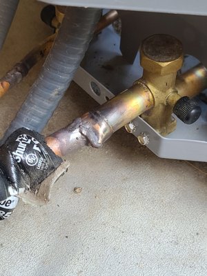 Preventative Maintenance - These are some of the issues I find while performing diagnostic checks. By decreasing the copper line size. They have set this unit up for failure. Making it virtually impossible for me to properly set refrigerant levels. The contractor responsible is now having to repair this equipment free of charge! Preventative Maintenance - These are some of the issues I find while performing diagnostic checks. By decreasing the copper line size. They have set this unit up for failure. Making it virtually impossible for me to properly set refrigerant levels. The contractor responsible is now having to repair this equipment free of charge!