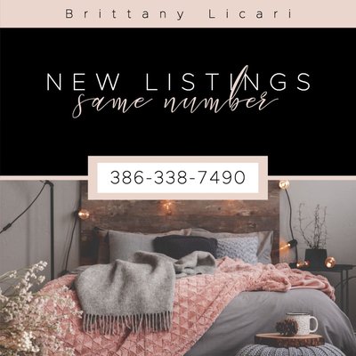 The Area's #1 Realtor - Wondering what's new on the market? Call or text me at 386-338-7490 and let me show you!
#realestate #realtor #soldbybrittanylicari #newlistings #flaglercountyrealestate