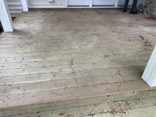 Deck cleaning - This is a deck transformation just to show you what we can do for you. This customer was very satisfied!!! Deck cleaning - This is a deck transformation just to show you what we can do for you. This customer was very satisfied!!!