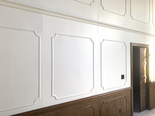Residential Color Match - We were called to match the color on some wood paneling that had an entertainment center removed and apply a coat of paint on the wall that the previous painters were not able to reach. Residential Color Match - We were called to match the color on some wood paneling that had an entertainment center removed and apply a coat of paint on the wall that the previous painters were not able to reach.