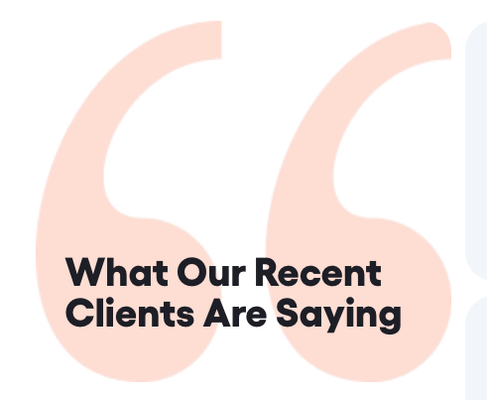 What Our Recent Clients Are Saying - With 15+ years of experience and proven marketing systems, we don’t use cookie-cutter templates or “hacks”. Everything we do, from strategy to building your website, is tailored to your brand and business goals.