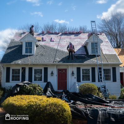 Roof Renovation in Waterbury - We recently transformed a home in Waterbury with a complete roof remodeling. The old shingles were replaced with top-of-the-line, durable materials that not only enhance the home's appearance but also offer superior protection against the elements. Our team completed the project efficiently, ensuring everything from the initial inspection to the final cleanup was handled with care. The homeowners are delighted with their new roof, which has significantly boosted their home’s curb appeal and safety. Roof Renovation in Waterbury - We recently transformed a home in Waterbury with a complete roof remodeling. The old shingles were replaced with top-of-the-line, durable materials that not only enhance the home's appearance but also offer superior protection against the elements. Our team completed the project efficiently, ensuring everything from the initial inspection to the final cleanup was handled with care. The homeowners are delighted with their new roof, which has significantly boosted their home’s curb appeal and safety.