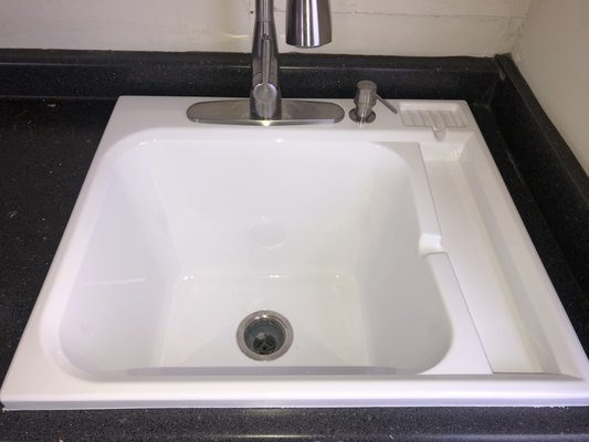 Vanity top and Sink Reglazing - This vanity top and sink urgently needed a new look. No need to replace just reglaze! Vanity top and Sink Reglazing - This vanity top and sink urgently needed a new look. No need to replace just reglaze!