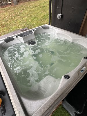 Spa system flush, drain and fill - This customer called about her rental spa in a not so glamorous condition. She needed an emergency flush and fill in time for it to reach temperatures her guests would like. We got there and immediately did a complete system flush and drain. After multiple rinse, scrub, and sanitizing we were finally ready to fill, balance, and cover! Spa system flush, drain and fill - This customer called about her rental spa in a not so glamorous condition. She needed an emergency flush and fill in time for it to reach temperatures her guests would like. We got there and immediately did a complete system flush and drain. After multiple rinse, scrub, and sanitizing we were finally ready to fill, balance, and cover!