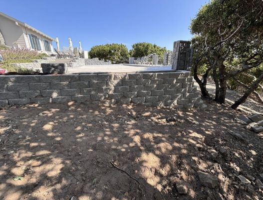 Retaining Walls - Looking to add structure, style, and strength to your landscape?
A custom masonry retaining wall is the perfect solution. Not only does it prevent soil erosion and manage sloped terrain, but it also adds serious curb appeal. Built to last with quality materials and expert craftsmanship, our retaining walls combine form and function beautifully.
With 9+ years of experience, we take pride in delivering clean, solid results—and we communicate every step of the way. Whether you're upgrading your backyard or solving drainage issues, we get the job done right. Let’s build something that lasts!
Ready to upgrade your landscape?
Contact us today for a free estimate and see how a professionally built masonry retaining wall can add beauty and value to your property.
Call now—we’re reliable, experienced, and ready to build it right! Retaining Walls - Looking to add structure, style, and strength to your landscape?
A custom masonry retaining wall is the perfect solution. Not only does it prevent soil erosion and manage sloped terrain, but it also adds serious curb appeal. Built to last with quality materials and expert craftsmanship, our retaining walls combine form and function beautifully.
With 9+ years of experience, we take pride in delivering clean, solid results—and we communicate every step of the way. Whether you're upgrading your backyard or solving drainage issues, we get the job done right. Let’s build something that lasts!
Ready to upgrade your landscape?
Contact us today for a free estimate and see how a professionally built masonry retaining wall can add beauty and value to your property.
Call now—we’re reliable, experienced, and ready to build it right!