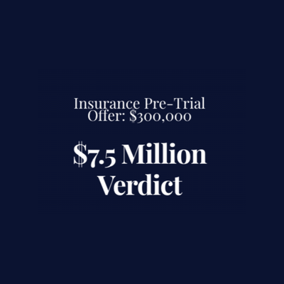 We Don't Rest Until Justice is Served - Slip and fall case against National Car Rental Company. Verdict Amount $7.5 Million Dollars, includes $2.5 Million in loss of services for the plaintiff’s spouse. Plaintiff required a total hip replacement.

$10,000,000 verdict in favor of the plaintiff and against Frito-Lay North America, Inc. After hearing the facts, the jury found Frito-Lay liable and awarded significant damages to our client.