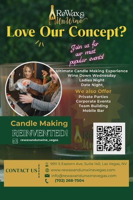 Scent-Sational Experiences!! - Scent-Sational Experiences!
Like our concept? Here are some of the experiences we offer! Scent-Sational Experiences!! - Scent-Sational Experiences!
Like our concept? Here are some of the experiences we offer!
