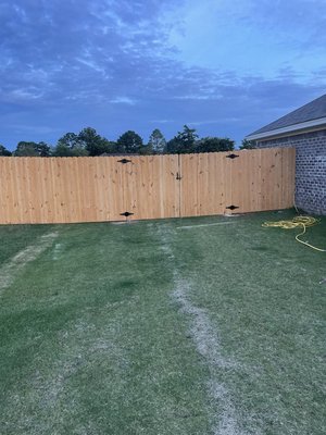 Just Finished: 250’ of Prestained Privacy Fence - Looking to upgrade your backyard with security, privacy, and curb appeal? Check out our latest build:
✅ 250 feet of prestained 6’ privacy fencing – built to last and look great
✅ Two 10’ double gates – wide enough for trailers, lawn equipment & easy access
✅ Two 4’ single gates – perfect for everyday convenience
✅ Built strong. Built right. Built by M & M Fencing LLC – Veteran Owned & Operated 🇺🇸
Whether it’s for pets, kids, peace of mind, or a polished property line — we’ve got you covered.
📲 Call or Text for a FREE Estimate
📞 205-767-5138
📞 205-294-1855