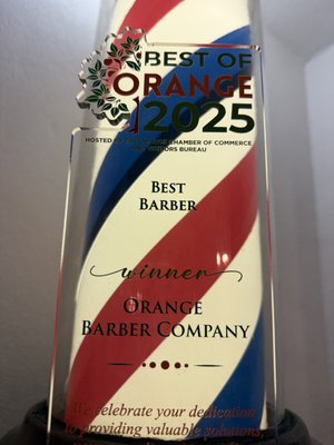"Best of Orange 2025!" - We're incredibly honored to be named Best Barber of Orange 2025! Huge thanks to our amazing community for your ongoing support. We couldn't do it without you. Gratitude also goes to our dedicated team of barbers who show up everyday and delivery top-notch service. "Best of Orange 2025!" - We're incredibly honored to be named Best Barber of Orange 2025! Huge thanks to our amazing community for your ongoing support. We couldn't do it without you. Gratitude also goes to our dedicated team of barbers who show up everyday and delivery top-notch service.