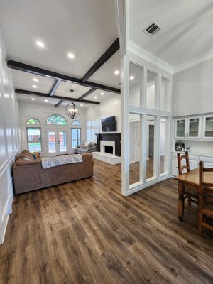 Recessed Lighting Projects - Recessed lighting is a great way to add value and upgrade your homes interior. Choosing the right layout, fixture size and light color are a few of the important details that we will discuss with you. We love to involve our clients in the process as much as they want to be included. From the dream stages to the final installation, your vision and expectations are our top priority. Give us a call. Our free onsite estimates are a great way to get the ball rolling on your next project.