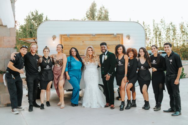 Weddings 💒 - Say "I do" to the magic of Curly Bartender! Our team specializes in crafting delicious cocktails and creating memories that will last a lifetime. Your wedding day is one of the most important days of your life, and we're here to make sure it's unforgettable. Chadd and Naz, the dynamic duo behind Curly Bartender, recently got hitched themselves, so you know we understand exactly what it takes to create the perfect big day. We bring a playful yet confident energy to every event we attend, and our attention to detail is second to none. Let us help you create an unforgettable wedding day cocktail experience that will have your guests talking for years to come. Weddings 💒 - Say "I do" to the magic of Curly Bartender! Our team specializes in crafting delicious cocktails and creating memories that will last a lifetime. Your wedding day is one of the most important days of your life, and we're here to make sure it's unforgettable. Chadd and Naz, the dynamic duo behind Curly Bartender, recently got hitched themselves, so you know we understand exactly what it takes to create the perfect big day. We bring a playful yet confident energy to every event we attend, and our attention to detail is second to none. Let us help you create an unforgettable wedding day cocktail experience that will have your guests talking for years to come.