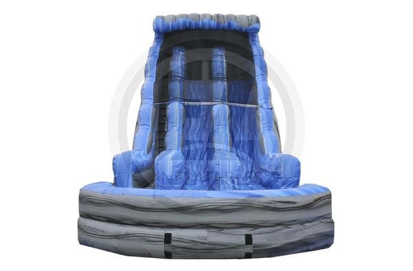 Sports Arena and Dual Lane Water Slide - The All-in-1 Sports Arena inflatable game will satisfy any sports fan with eight different game choices! Enjoy traditional team sports such as basketball, football, and soccer, as well as gymnasium classics like dodgeball, first n' goal, and volleyball. The amazing 22 Ft Rocky Mountain Falls Dual Lane Water Slide is a wet or dry slide that is guaranteed to add tons of excitement and acceleration to any event. Great for promoting friendly competition or group challenges. Hooded safety on top makes sure riders slide down properly. This slide is sure to attract guests for a thrill-filled day and keep the kids sliding! Sports Arena and Dual Lane Water Slide - The All-in-1 Sports Arena inflatable game will satisfy any sports fan with eight different game choices! Enjoy traditional team sports such as basketball, football, and soccer, as well as gymnasium classics like dodgeball, first n' goal, and volleyball. The amazing 22 Ft Rocky Mountain Falls Dual Lane Water Slide is a wet or dry slide that is guaranteed to add tons of excitement and acceleration to any event. Great for promoting friendly competition or group challenges. Hooded safety on top makes sure riders slide down properly. This slide is sure to attract guests for a thrill-filled day and keep the kids sliding!