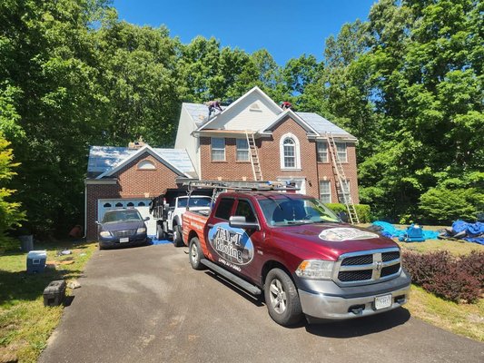 Shingle Replacement - This replacement was completed on a 2 story house that consists of grooves and valleys. Shingle Replacement - This replacement was completed on a 2 story house that consists of grooves and valleys.