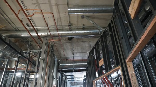 Commerical Duct Work - This is some of the Commercial work we also do.