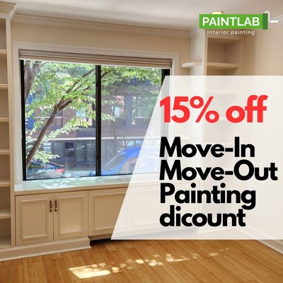 15% off move-in/move-out painting servies - 15% off move-in/move-out painting servies