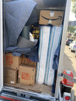 Load And Unload - Load 2 bedroom home. Mattress Set , Dining Room Table Set.Several Boxes and Bins, 2 Fully Wrapped TV and Couch.