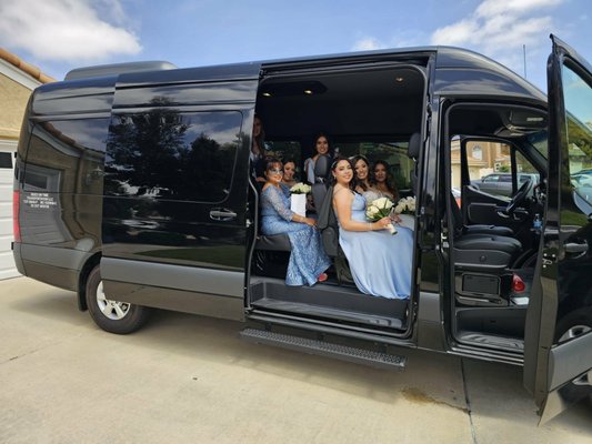 Wedding Transportation - Our professional chauffeur is taking the bride and bridesmaids to San Diego Harbor Drive for photos before the ceremony, keeping everyone together and on schedule. Enjoy a comfortable, private ride in a luxury vehicle while we handle timing, traffic, and drop off so you can focus on the moment, not the logistics.
Make your wedding day smooth from the first pickup to the final send off. Rides On Time provides professional wedding transportation with a Mercedes Sprinter, perfect for wedding parties, families, and guests who want to arrive together, on time, and stress free.
Our Sprinter is ideal for the full wedding day schedule, including getting everyone to pre ceremony photo locations before the ceremony. Whether you are heading to the beach, a scenic overlook, downtown, or a private estate for photos, your chauffeur keeps the group together and the timeline on track. No splitting up into multiple cars, no parking headaches, no running late because someone took a wrong turn.
We can also handle transfers between the hotel, photo stops, ceremony, reception, and after party. Clean vehicle, professional driver, and a comfortable ride so your group can relax and focus on the day. Wedding Transportation - Our professional chauffeur is taking the bride and bridesmaids to San Diego Harbor Drive for photos before the ceremony, keeping everyone together and on schedule. Enjoy a comfortable, private ride in a luxury vehicle while we handle timing, traffic, and drop off so you can focus on the moment, not the logistics.
Make your wedding day smooth from the first pickup to the final send off. Rides On Time provides professional wedding transportation with a Mercedes Sprinter, perfect for wedding parties, families, and guests who want to arrive together, on time, and stress free.
Our Sprinter is ideal for the full wedding day schedule, including getting everyone to pre ceremony photo locations before the ceremony. Whether you are heading to the beach, a scenic overlook, downtown, or a private estate for photos, your chauffeur keeps the group together and the timeline on track. No splitting up into multiple cars, no parking headaches, no running late because someone took a wrong turn.
We can also handle transfers between the hotel, photo stops, ceremony, reception, and after party. Clean vehicle, professional driver, and a comfortable ride so your group can relax and focus on the day.