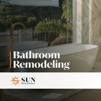 Bathroom Remodeling - Your bathroom should feel calm, clean, and built for real life. At Sun Development, we specialize in bathroom remodeling that blends comfort, style, and functionality, whether you’re starting from a blank slate or refreshing an outdated layout.