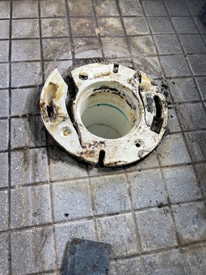 Toilet Flange Repair - This customer complained that their toilet would wobble and move from side to side. Additionally, they complained of sewer gases coming up from the bottom of the toilet. After cutting out the old broken flange out, we inserted and secured the new flange to the ground using tap cons. Once a fresh wax ring was added and the toilet reset, no more sewer gases could be smelled, and the toilet no longer moved. Toilet Flange Repair - This customer complained that their toilet would wobble and move from side to side. Additionally, they complained of sewer gases coming up from the bottom of the toilet. After cutting out the old broken flange out, we inserted and secured the new flange to the ground using tap cons. Once a fresh wax ring was added and the toilet reset, no more sewer gases could be smelled, and the toilet no longer moved.