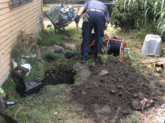 Hydro Jetting Sewer - The lady who owns this house is elder, she was in the process of reverse mortgage to pay $20,000 plus for sewer repair, she had three estimates all starting at $20,000 , she got our # from her neighbor whose house we had re-piped, we made her sewer look new via Hydro Jetting and it was less than $2,000 ! You want honest advise and friendly service ! Give us a call ! Hydro Jetting Sewer - The lady who owns this house is elder, she was in the process of reverse mortgage to pay $20,000 plus for sewer repair, she had three estimates all starting at $20,000 , she got our # from her neighbor whose house we had re-piped, we made her sewer look new via Hydro Jetting and it was less than $2,000 ! You want honest advise and friendly service ! Give us a call !