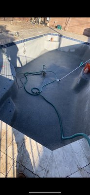 Chlorine Rinse and Acid Wash - clean up of a pool that was left unmaintained for over 6-8 months Chlorine Rinse and Acid Wash - clean up of a pool that was left unmaintained for over 6-8 months