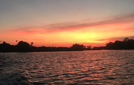 Sunset  Boat Tours - Come and join us for an unforgettable sunset tour. Immerse yourself in the awe-inspiring beauty of the Gulf of Mexico as you watch the sun descend below the horizon. Our comfortable 22 foot pontoon boat is the perfect vessel to relax and enjoy this mesmerizing experience. Sip on refreshing drinks and savor delicious snacks as the vibrant colors of the sunset paint the sky. Let the gentle breeze and the soothing sounds of the waves create a tranquil ambiance as you create lasting memories with your loved ones. This tour promises to take your breath away and leave you with a sense of wonder and awe. Don't miss out on this incredible opportunity to witness nature's masterpiece.