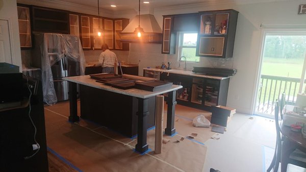 cabinets color change - This set of cabinets are from a Modular Home , the customer had a dark brown color on them. He decided to brighten them up some. That's where we step in and did our magic. We updated our customer through out the whole process but in the end the pictures might look amazing, but there's nothing like seeing them in person. Outstanding work! cabinets color change - This set of cabinets are from a Modular Home , the customer had a dark brown color on them. He decided to brighten them up some. That's where we step in and did our magic. We updated our customer through out the whole process but in the end the pictures might look amazing, but there's nothing like seeing them in person. Outstanding work!