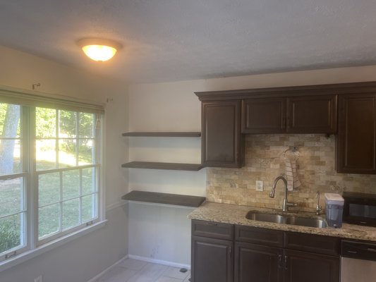 Kitchen Painted after small fire 🔥 - Have your home painted right with Mark on site! ^^