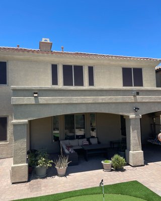 Solar Protection for Your Home - When it gets ultra hot in Las Vegas (basically June - September) one way to keep your home cooler, your energy bills down, and your wife happy is with solar window coverings! We offer custom color combinations to match your home. Contact us for you free in home solar screen consultation. We will help cool your hot rooms down! Solar screens offer daytime privacy and an unobstructed view. If you need more privacy on those windows for nigh-time, ask us about fitting them for custom shades and blinds. We are your one stop window covering shop! Solar Protection for Your Home - When it gets ultra hot in Las Vegas (basically June - September) one way to keep your home cooler, your energy bills down, and your wife happy is with solar window coverings! We offer custom color combinations to match your home. Contact us for you free in home solar screen consultation. We will help cool your hot rooms down! Solar screens offer daytime privacy and an unobstructed view. If you need more privacy on those windows for nigh-time, ask us about fitting them for custom shades and blinds. We are your one stop window covering shop!