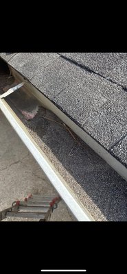Gutter maintenance - Gutter maintenance. We cleaned out all the debris and caulked all the edges and corners so it’s sealed and won’t leak. Call Today to get your free estimate!