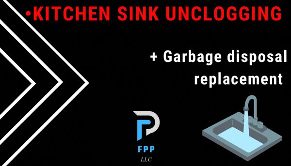 Kitchen sink unclogging + garbage disposal replacement - The kitchen drain line was clogged and the garbage disposal was broken. I unclogged the kitchen drain line with a 35 ft snake after cleaned the drain line with a drain bladder and replacing a broken basic garbage disposal with a more powerful one with a pretty good 10 year warranty! Kitchen sink unclogging + garbage disposal replacement - The kitchen drain line was clogged and the garbage disposal was broken. I unclogged the kitchen drain line with a 35 ft snake after cleaned the drain line with a drain bladder and replacing a broken basic garbage disposal with a more powerful one with a pretty good 10 year warranty!