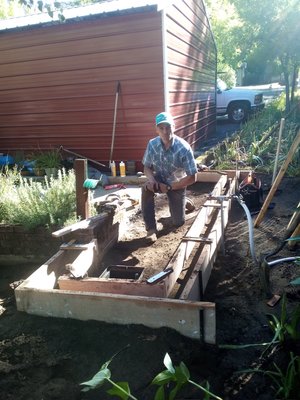 Monolithic Pour & Drain System - Client had spill erosion problems. We designed a drain system tied into main home drain discharge. A Monolithic water containing drain system with trap box drain was the solution.