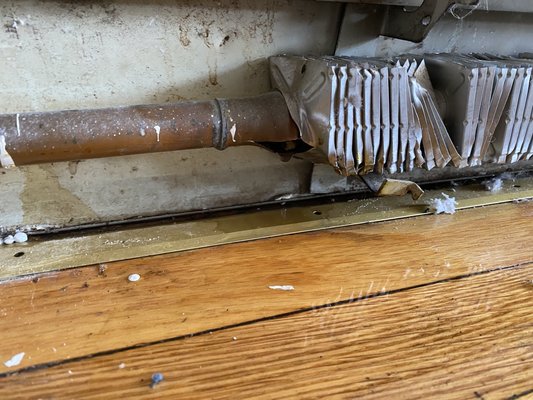 Baseboard Repair (Burst) - Customer left for vacation and heating system locked out due to failure of preventative maintenance. It’s very important that your heating equipment gets serviced by a professional to prevent downtime or frozen pipes.