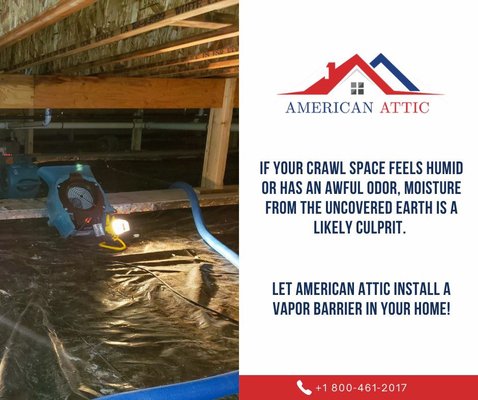 Professional Vapor Barrier. - American Attic sets a new standard in attic and crawl space services, ensuring a seamless experience from your initial call to the project's completion. Our commitment to excellence is unwavering; we prioritize professionalism, employing highly trained technicians and cutting-edge equipment. Safety is paramount, reflected in the use of top-quality protective gear and materials.
As guests in your home, we approach our work with utmost respect for you and your property. Rest assured, we are fully licensed, bonded, and insured, striving to counter the negative reputation some contractors have cast on the industry. We aim to rebuild trust, one job at a time, by delivering premium customer care and communication. Satisfied customers often refer us to friends and family.
Our dedication extends to all our services, including attic and crawl space cleaning, encapsulation, duct sealing, vapor barrier installation, water remediation, and insulation removal. When you choose American Attic, expect:
⦿ Cutting-edge technology for energy efficiency
⦿ Expert technicians
⦿ Eco-friendly products and practices
⦿ Consistent professionalism and communication
⦿ Superior workmanship
⦿ Affordable pricing
Join the ranks of delighted customers who have experienced the American Attic difference. We're not just transforming spaces; we're elevating expectations in the industry Professional Vapor Barrier. - American Attic sets a new standard in attic and crawl space services, ensuring a seamless experience from your initial call to the project's completion. Our commitment to excellence is unwavering; we prioritize professionalism, employing highly trained technicians and cutting-edge equipment. Safety is paramount, reflected in the use of top-quality protective gear and materials.
As guests in your home, we approach our work with utmost respect for you and your property. Rest assured, we are fully licensed, bonded, and insured, striving to counter the negative reputation some contractors have cast on the industry. We aim to rebuild trust, one job at a time, by delivering premium customer care and communication. Satisfied customers often refer us to friends and family.
Our dedication extends to all our services, including attic and crawl space cleaning, encapsulation, duct sealing, vapor barrier installation, water remediation, and insulation removal. When you choose American Attic, expect:
⦿ Cutting-edge technology for energy efficiency
⦿ Expert technicians
⦿ Eco-friendly products and practices
⦿ Consistent professionalism and communication
⦿ Superior workmanship
⦿ Affordable pricing
Join the ranks of delighted customers who have experienced the American Attic difference. We're not just transforming spaces; we're elevating expectations in the industry